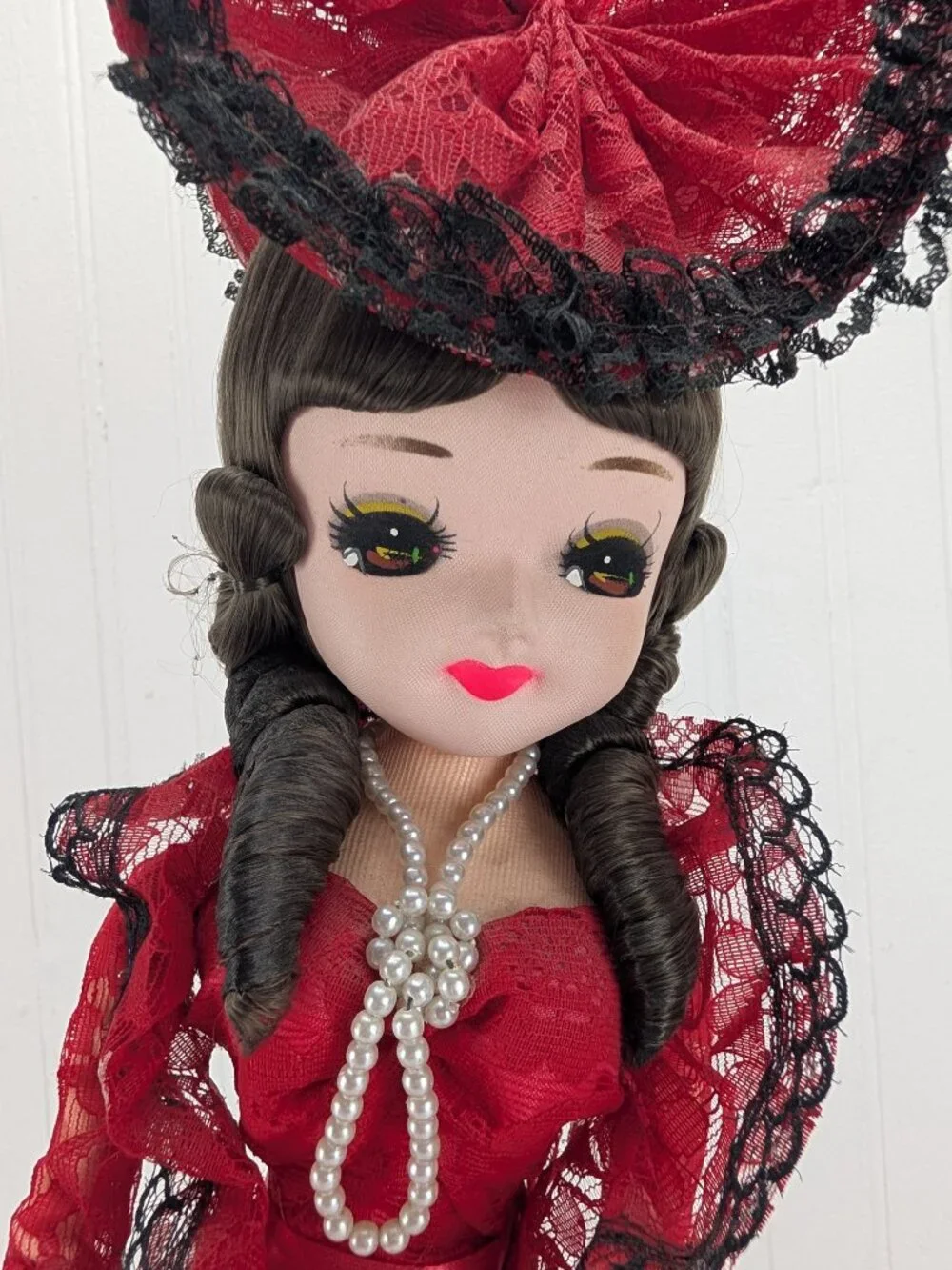 Vintage Bradley Big Eye Fabric Doll 21